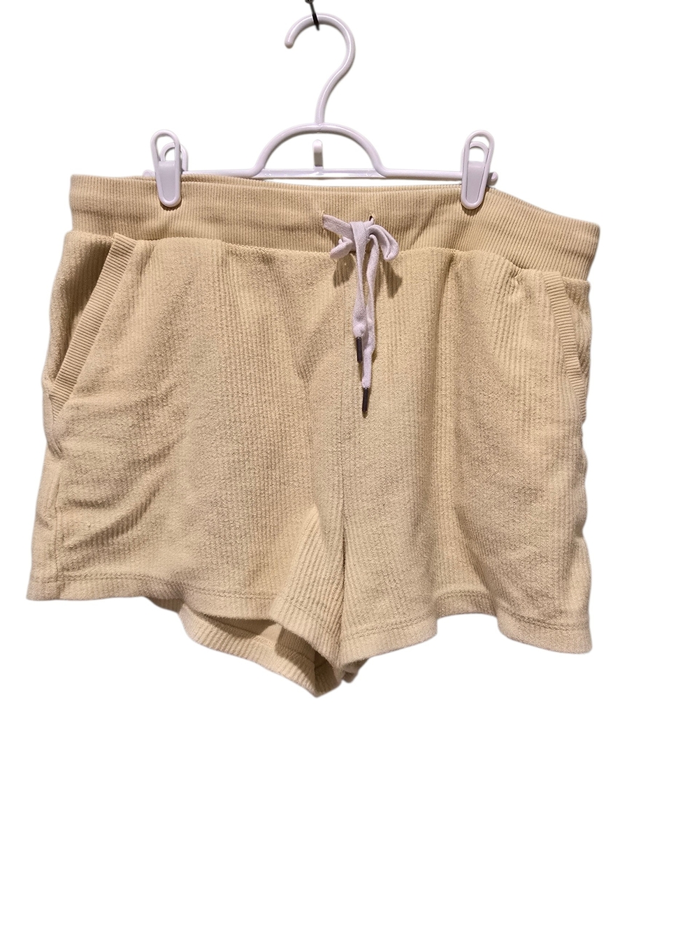 aerie Ribbed Knit Drawstring Shorts - Butter Yellow XL